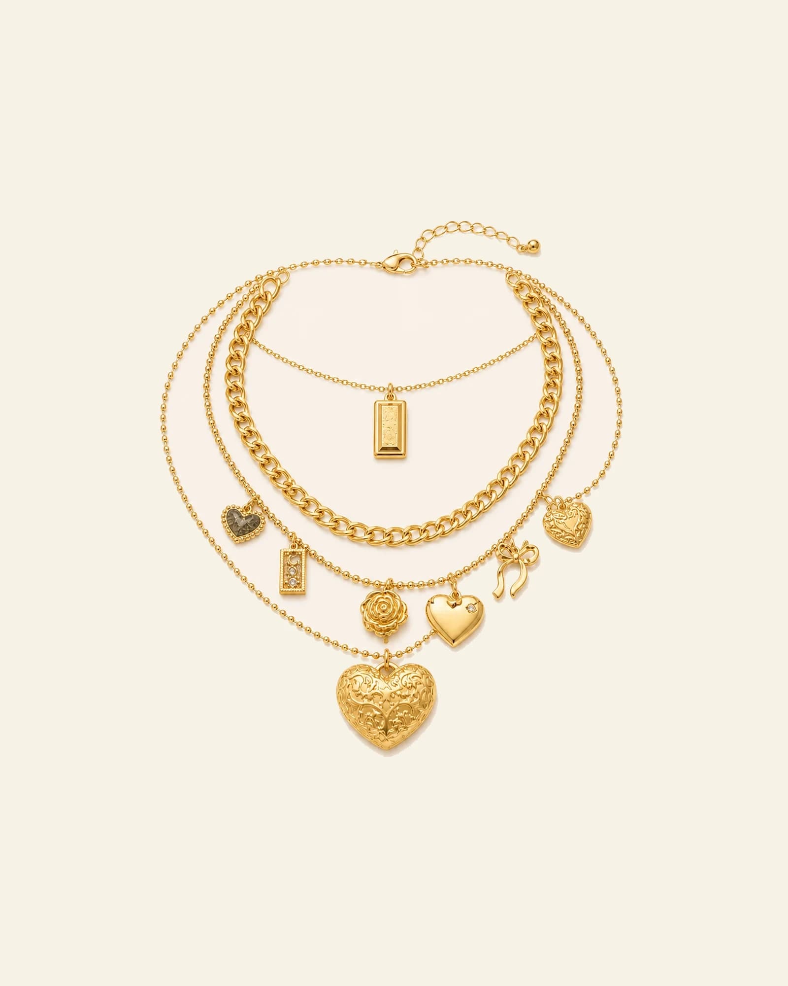 Cœur Charmant Layered Necklace